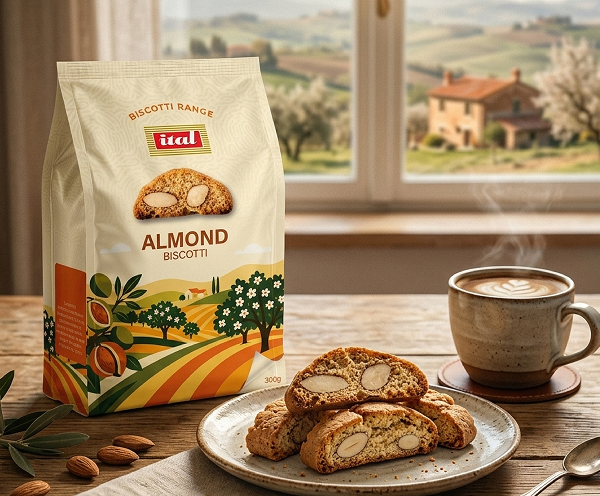 Ital Almond Biscotti Packaging Design